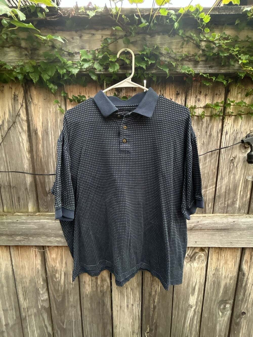 Bolle Golf Polo Size L Navy Blue Mercerized Cotton Short Sleeve Shirt